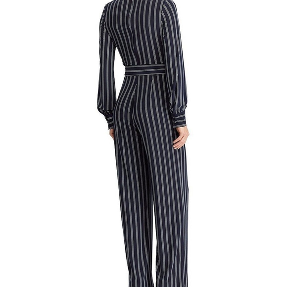 Lauren Ralph Lauren V- Neck long Sleeve Jumpsuit - Picture 2 of 2